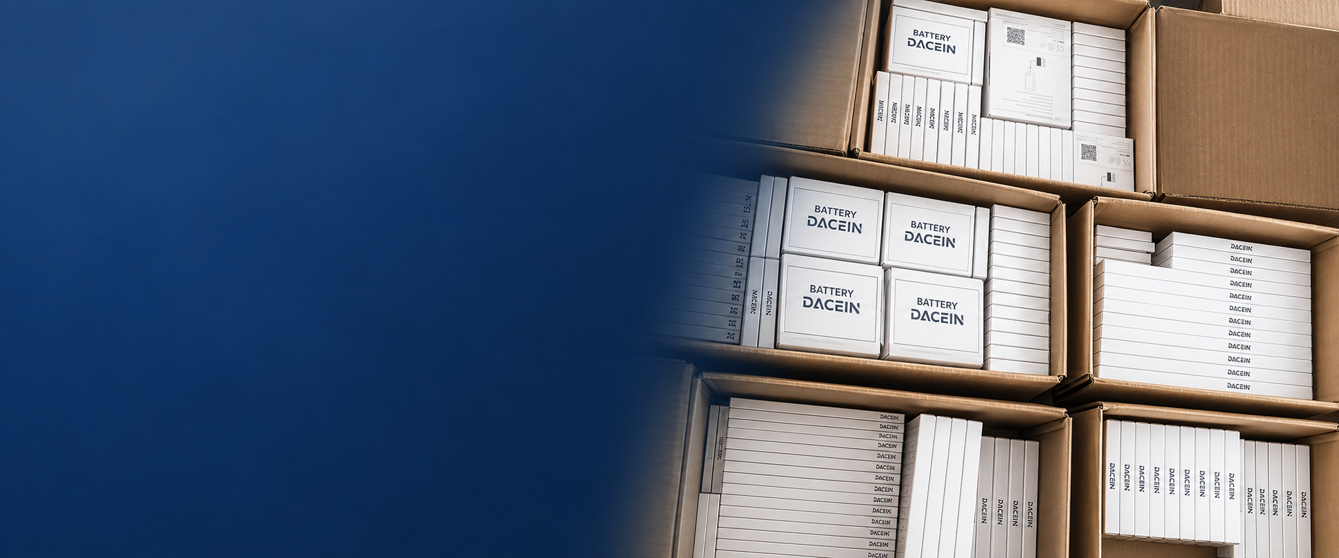 DACEIN Akkuverpackungen in Versandkartons