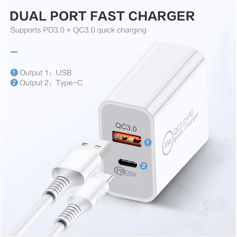 Netzteil Dual Port Ladegerät 20W